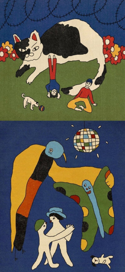 小众风格的插画壁纸 ​ ​​​​