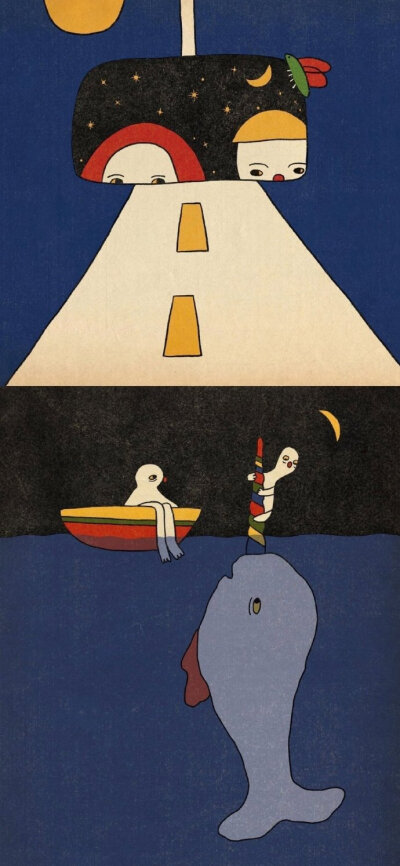 小众风格的插画壁纸 ​ ​​​​