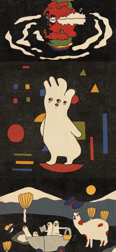 小众风格的插画壁纸 ​ ​​​​