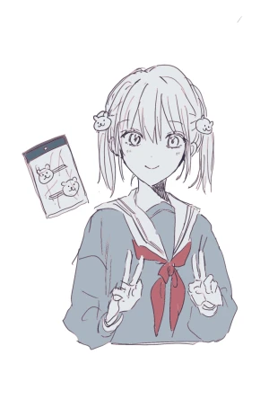 日本画　青柳弥ソ次「待春」 Vivid BAD SQUAD SEKAI ALBUM vol.2 #vividbadsquad