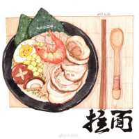 美食插画