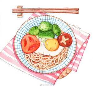 美食插画
画师：大阿桃