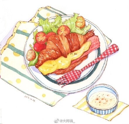 美食插画
画师：大阿桃