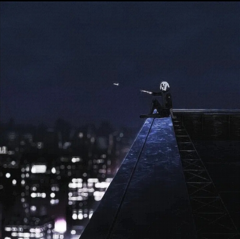 动漫背景 东京 铃屋什造 蓝黑系 