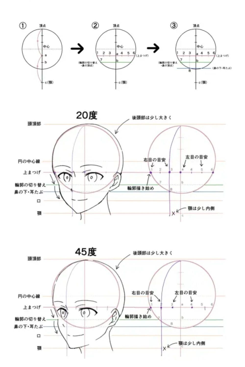 如何画完美的人脸