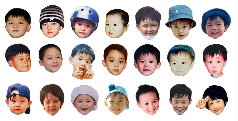 nct21人版 童年照 第一排 文泰一 徐英浩 李泰容 中本悠太 钱锟