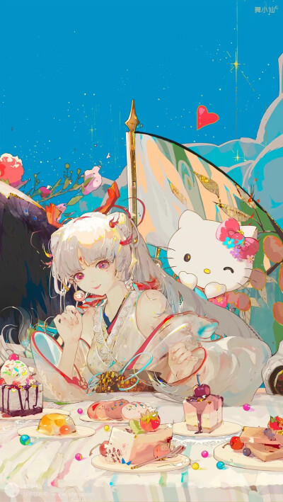 阴阳师 × 三丽鸥
画师lof：舞小仙