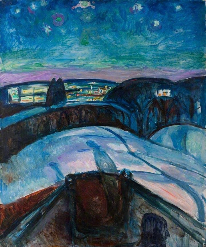 爱德华·蒙克(Edvard Munch)的蓝色忧郁
