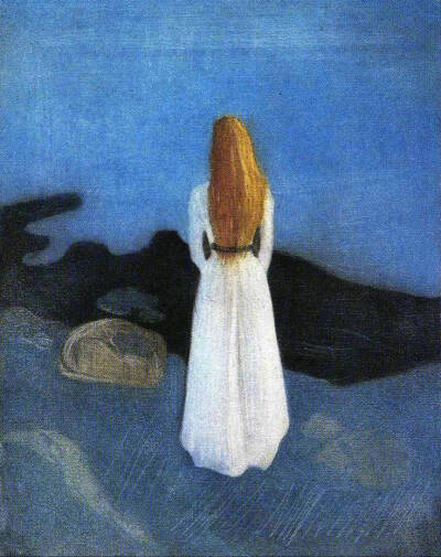 爱德华·蒙克(Edvard Munch)的蓝色忧郁
