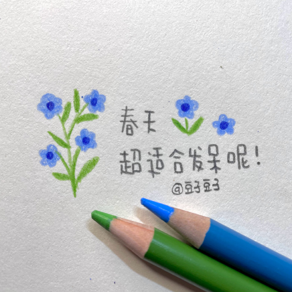 写字|春天没有花 人生没有爱
“不是我说的，郭沫若说的”
纸 素描纸
笔 三福霹雳马彩铅
cr@豆子豆子嗯没错是豆子
#一起练字##pop可爱中文字##手帐##春日出道计划##出道吧新星##春日心动图鉴# ?