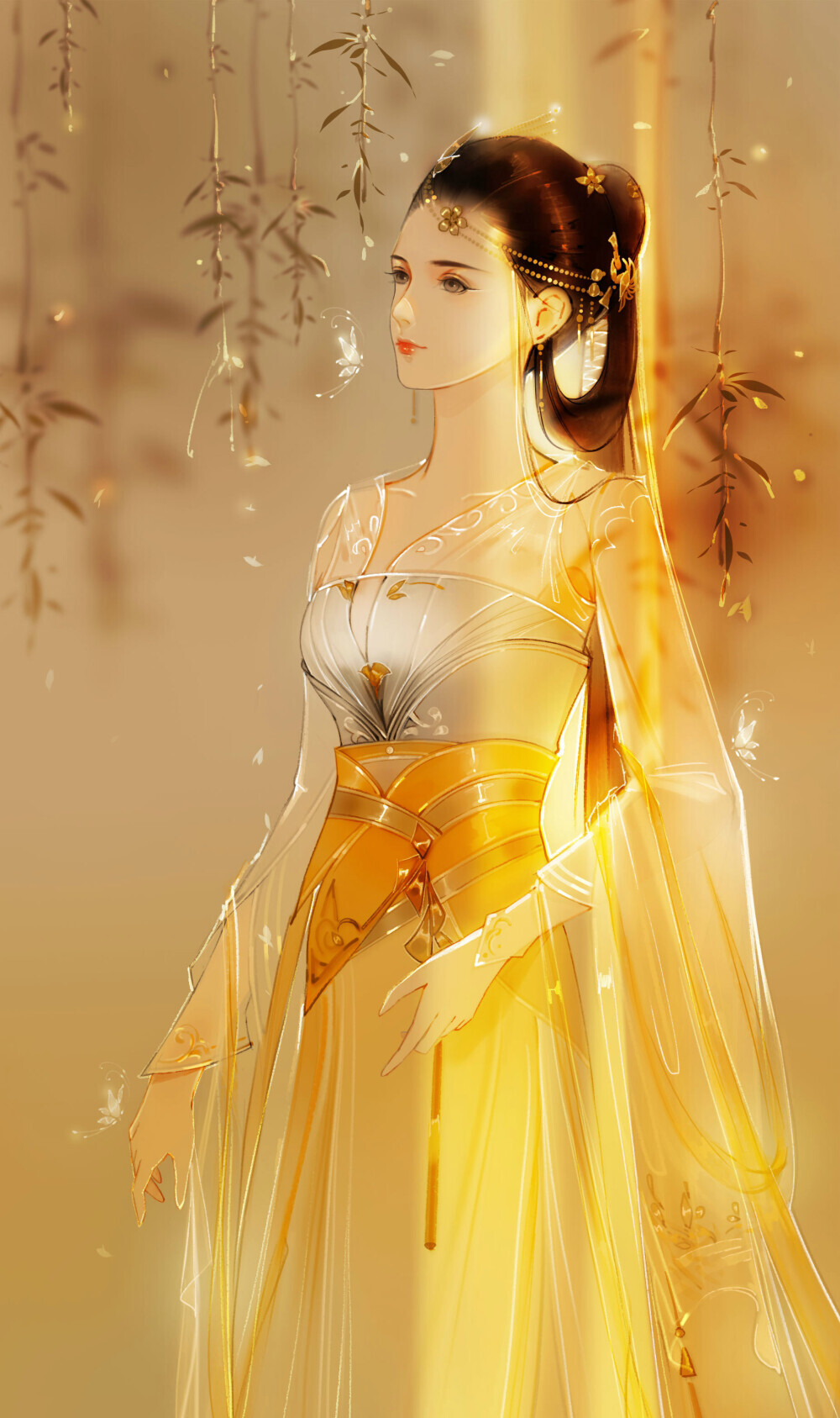 古风，古装，古韵，插画，手绘