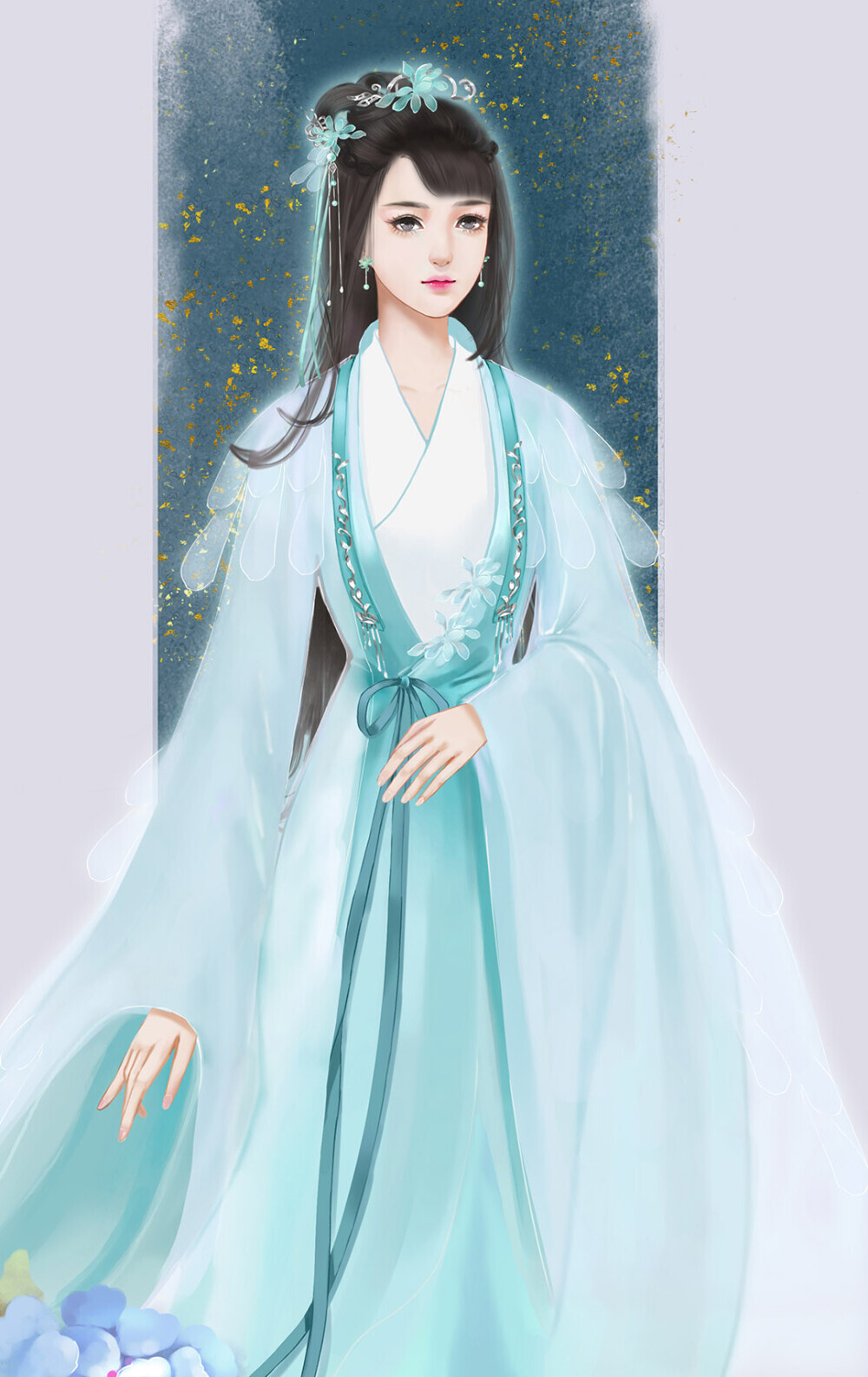 古风，古装，古韵，插画，手绘