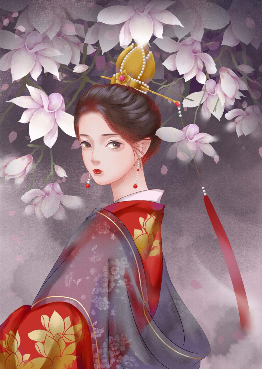 古风，古装，古韵，插画，手绘