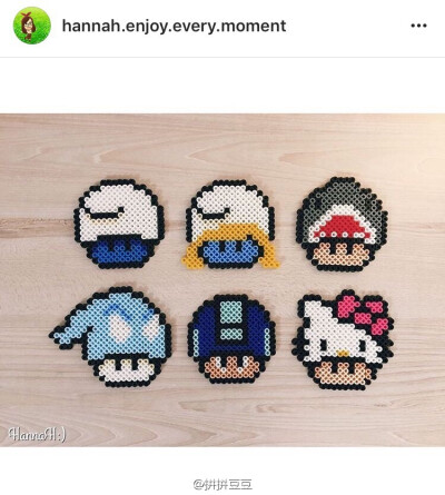 蘑菇头拼豆图纸转载