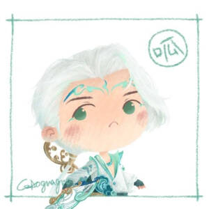 王者荣耀Q版头像 云中君 孙膑 司空震 芈月 诸葛亮 公孙离 兰陵王 花木兰 露娜  画手：gaoguagua高呱呱  图源：微博（不可商用）