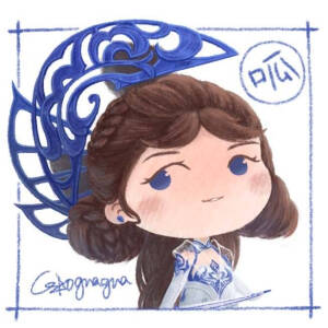 王者荣耀Q版头像 云中君 孙膑 司空震 芈月 诸葛亮 公孙离 兰陵王 花木兰 露娜  画手：gaoguagua高呱呱  图源：微博（不可商用）