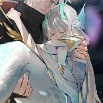 曜和西施的情头，新皮肤的小龙女真的好看哎，云鹰飞将和小龙女配一脸∗︎˚(* ˃̤൬˂̤ *)˚∗︎