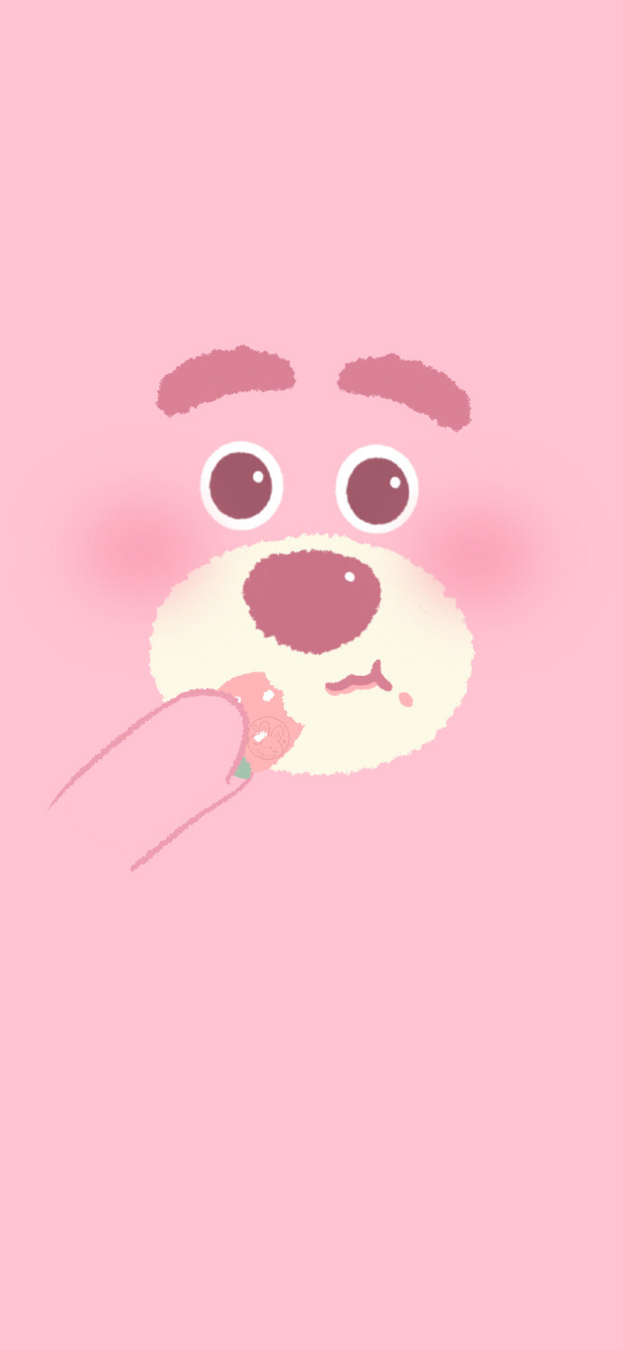 一组可可爱爱的草莓熊系列壁纸来啦