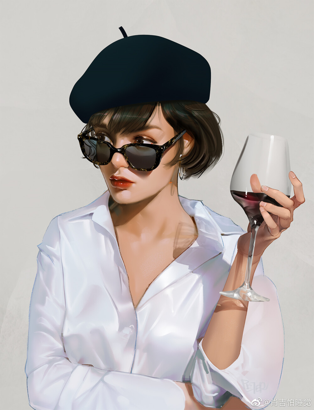 欧美插画风格头像