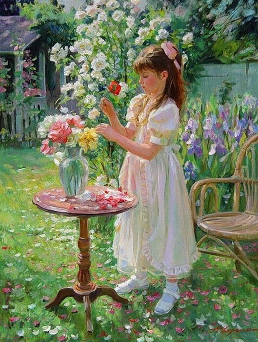 名画审美
夏天的风吹过他的画丨??亚历山大·艾弗林（Alexander Averin）， 俄罗斯浪漫现实主义画家。
??1952年出生于俄罗斯莫斯科附近的诺金斯克，毕业于莫斯科艺术学院的“记忆1905”，师从迪米特里·约龙托夫。
——
??他擅画风俗画，主要以俄罗斯小姐在草地和鲜花盛开的花园里或者小河背阴的沿岸和海上景观为创作题材。
??他的画风淳朴、安逸，充满了真诚的温暖和对儿童亲切之情。
??从他的画中我们可以感受到波罗的海的凉爽气息，清新的空气。在沿海、小河流或者鲜花盛开的草地上，儿童恬静自然地玩耍着的。
——
??1976年起，多次参加俄罗斯和国际个人及团体展览。1984年起成为俄罗斯艺术家联盟成员。
??他的作品的被许多其他国家的艺术家们收藏着，现在也可以通过英国、法国和丹麦艺术品拍卖会拍到他的作品。
