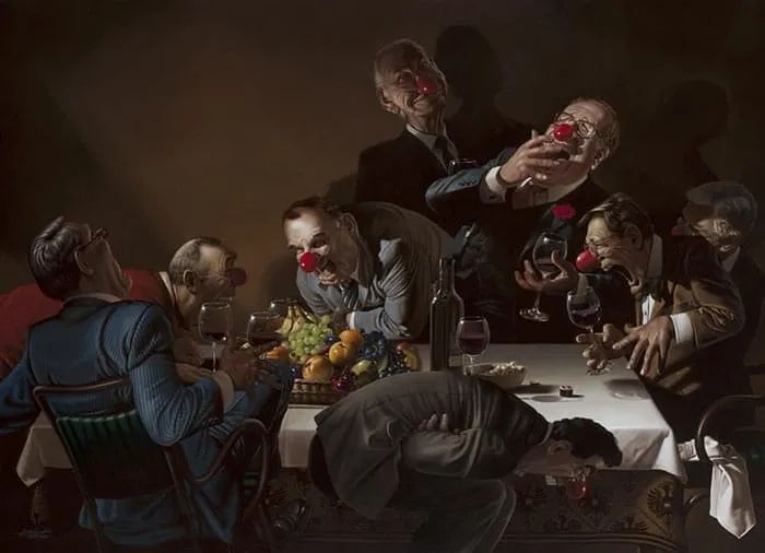 Gerhard插画作品的最大特点，就是以幽默的手法，犀利地揭露社会生活中的各种问题。