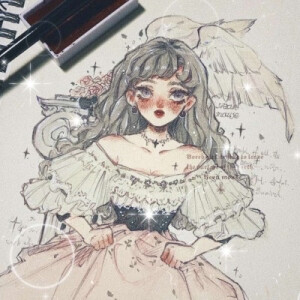 开黑 闺蜜 三四五六七人 公主 小众 头像 水彩 