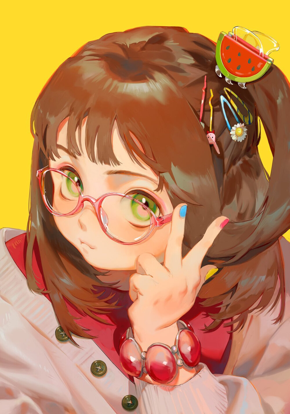 一眼惊艳的厚涂插画作品
画师：tamomoko ​