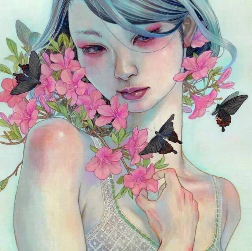 日本女油画艺术家Miho Hirano（平野实穗）
