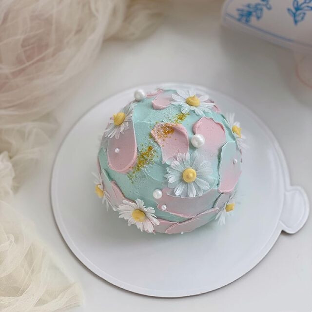 球形蛋糕，ig：floral_u_cake ​​