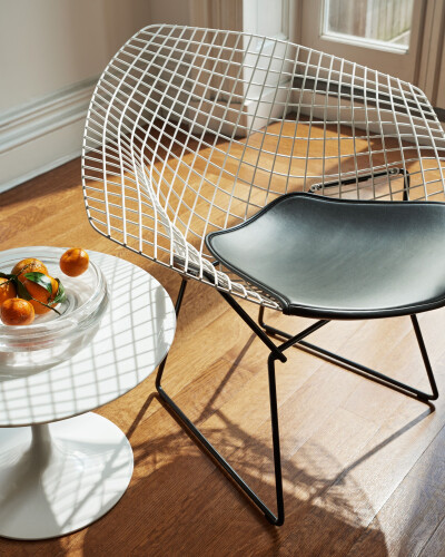 椅子5
Diamond chair, d. Harry Bertoia. 1952
美国公司Knoll是一个拥有78年历史的品牌。它以尖端的设计师家具为特色。诺尔公司出版了密斯-凡德罗、布劳尔、沙里宁、阿尔比尼、奥伦蒂、卡斯蒂里奥尼、盖里等人的杰…