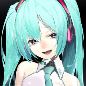 漫头女 miku 初音未来 画师：つね