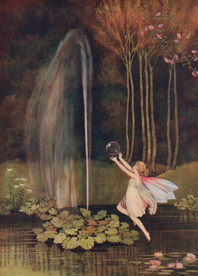 艾达.伦图尔.奥思韦特（Ida Rentoul Outhwaite,1888-1960）
画笔下那些轻盈梦幻、无忧无虑的小精灵们