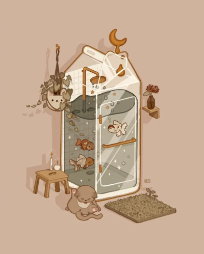 温柔可爱的奶茶色系背景