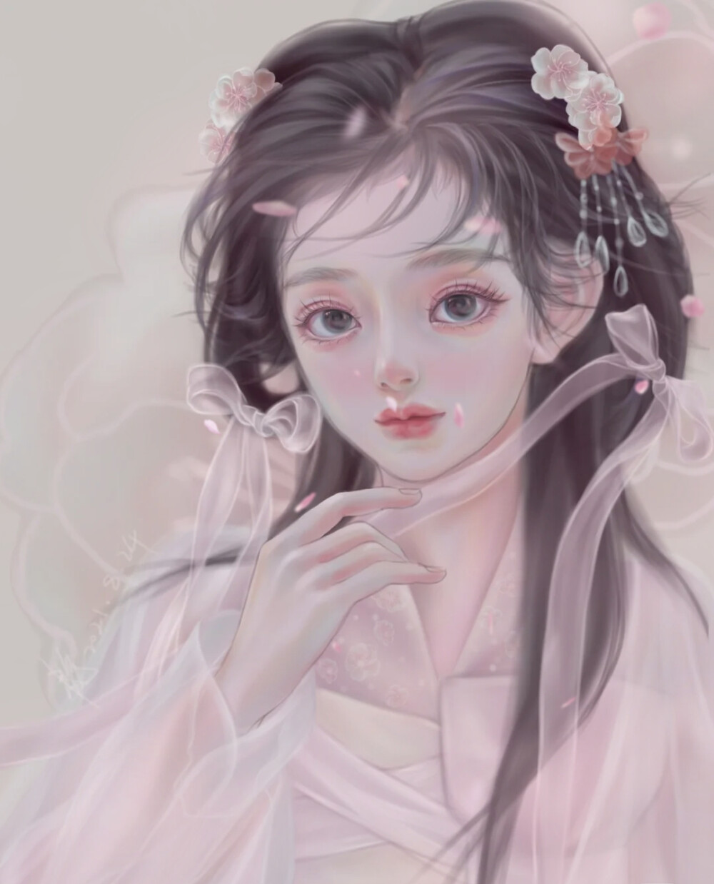 手绘女生头像~
画师：喜欢画画的小屿