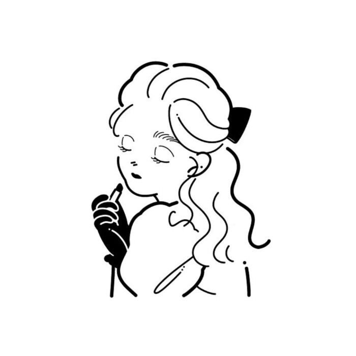 一组简笔画的头像~