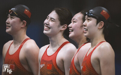 2020东京奥运会女子4×200米自由泳接力4×100米混合泳接力 张雨霏 汤慕涵 张一璠 董洁 李冰洁 杨浚瑄