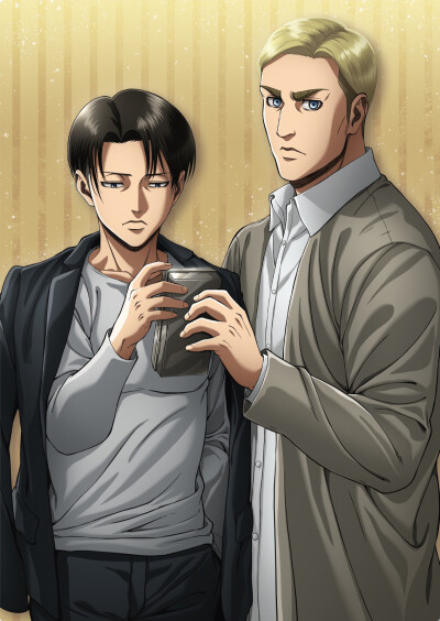 兵长的个子不对劲(｀_´)ゞ