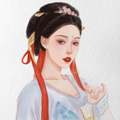 procreate水彩风手绘
上色参考：阿花