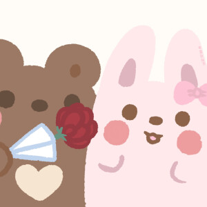 可爱情头情头黑熊熊茶