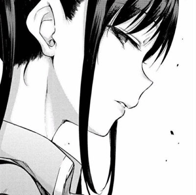 二次元插画｜黑白女生2｜你应该仔细看我一眼，我又有几分像从前