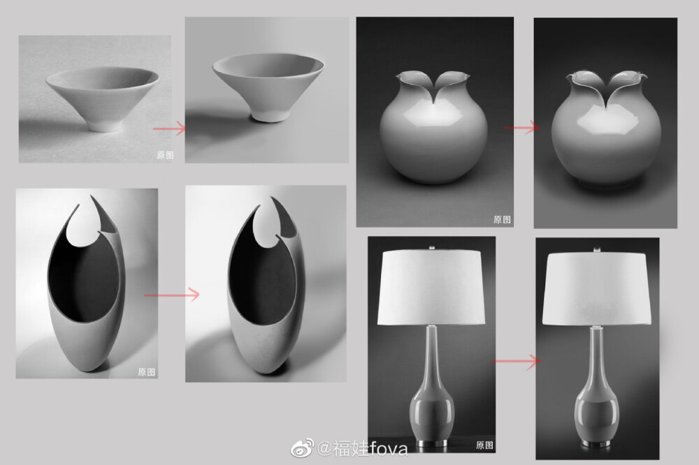 插画练习之黑白静物练习