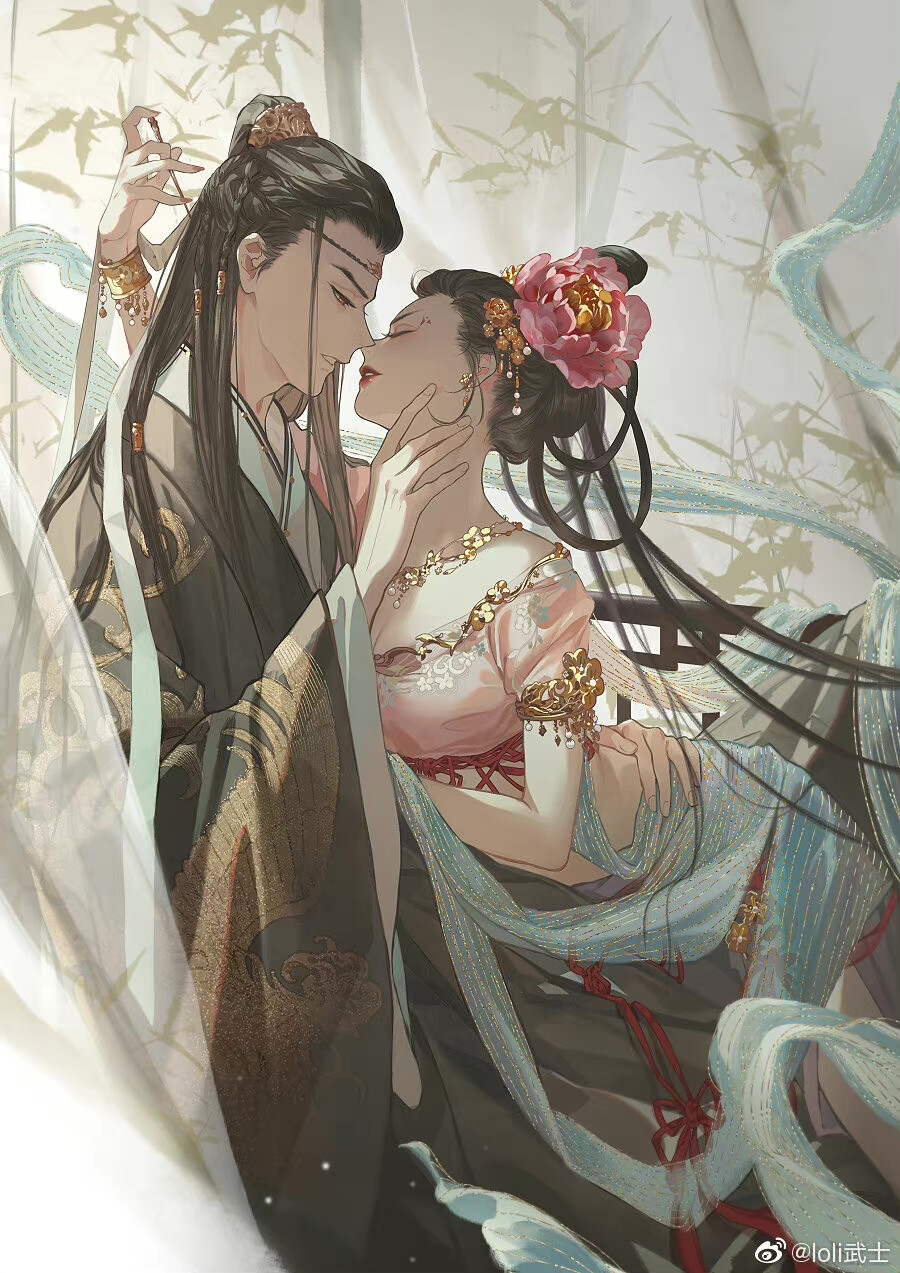 情侣头像 动漫古风情头
画师@loli武士