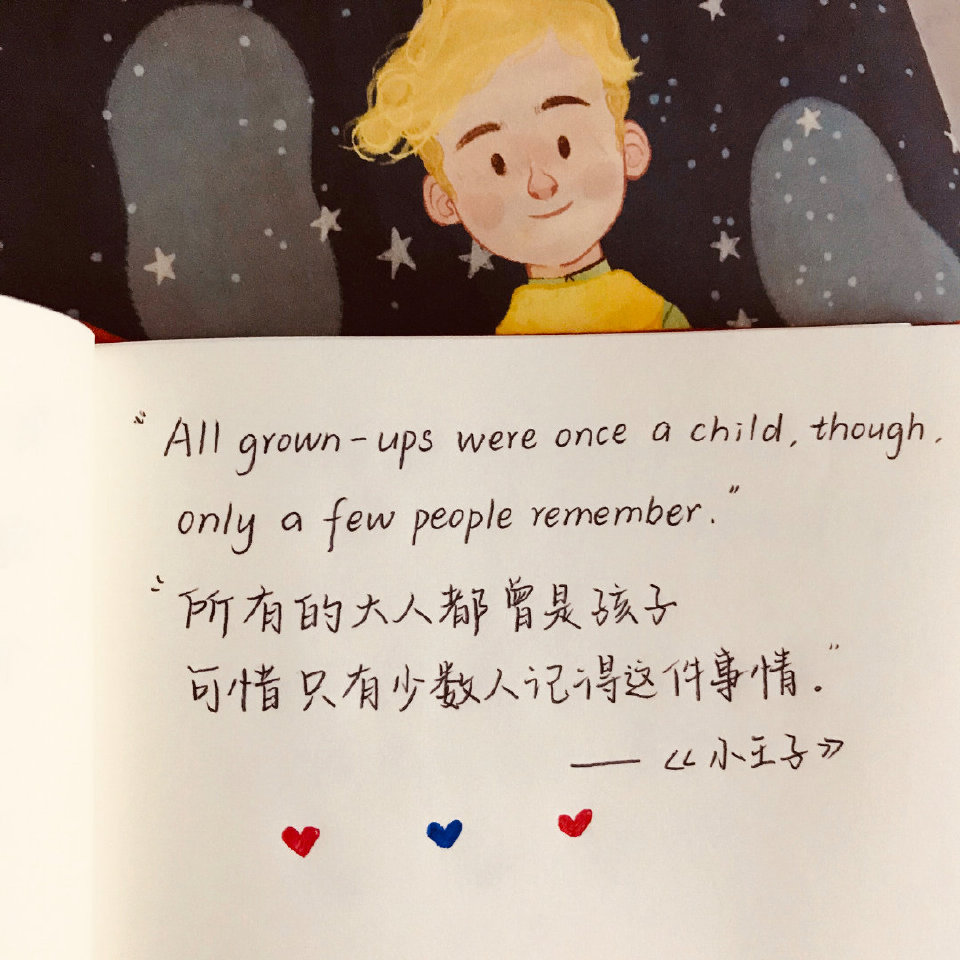 小王子经典语录
文字背景
