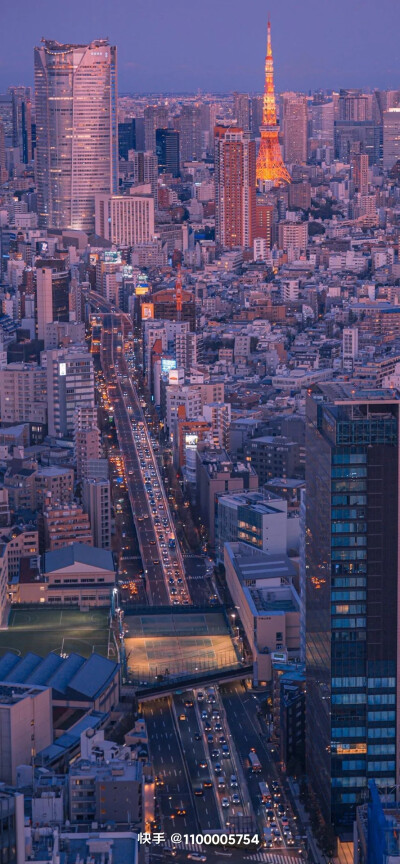 城市俯视景、夜街，治愈