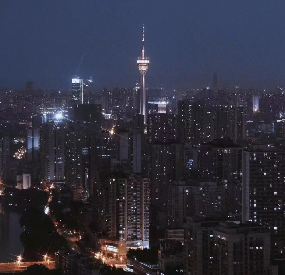 （向往 夜晚 有风 ）城市背景图