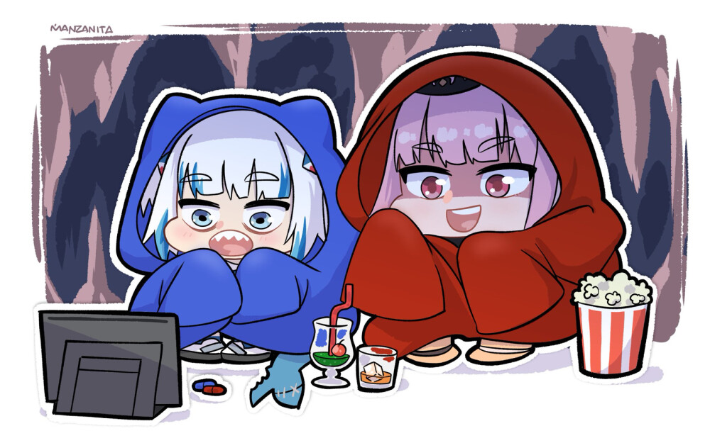 鲨鱼 #hololive #hololive en #gwar gura #amelia watson #二次元