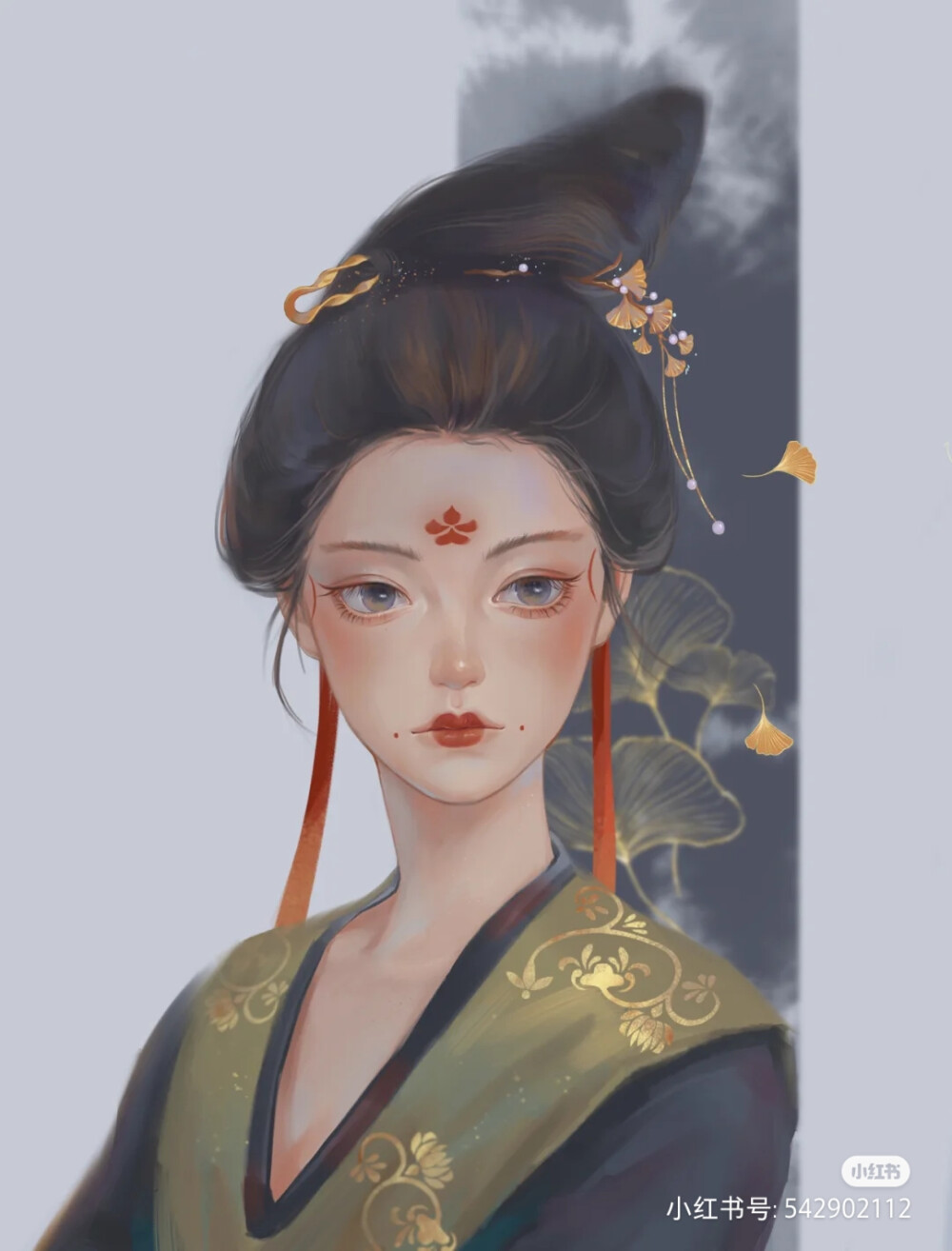 古风美人 绘师哈士奇味的鸵鸟