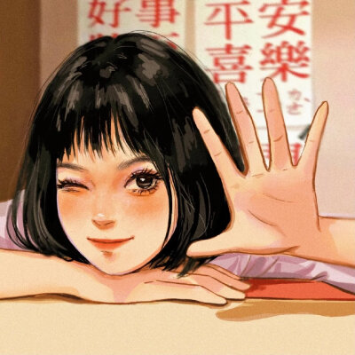 插画女生头像
画师：二白不吃香菜 ​