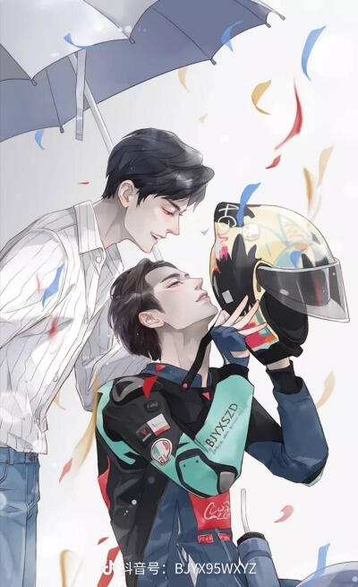 博君一肖 抖音搬运 手绘 漫画 肖战王一博 bjyxszd 情侣 