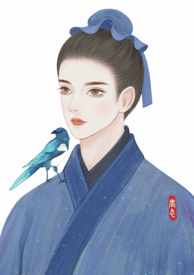 插画师：小红书@春忍在画画
牛郎织女